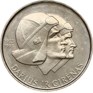Lithuania 10 Litu ND (1993) Darius and Girenas