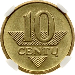 Lithuania 10 Centu 2006 NGC MS 67