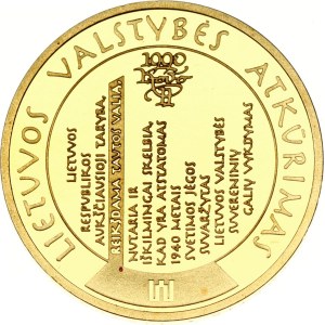 Lithuania 100 Litu 2009 Millennium of the first mention of the name 'Lithuania'