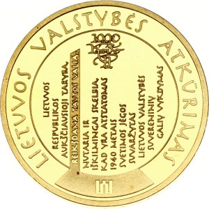 Lithuania 100 Litu 2009 Millennium of the first mention of the name 'Lithuania'