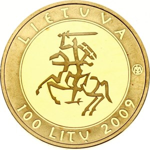 Lithuania 100 Litu 2009 Millennium of the first mention of the name 'Lithuania'