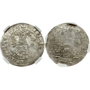 Livonia 1/2 Mark 1557 Riga NGC MS 62 TOP POP