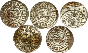 Livonia Swedish Solidus 1635 Riga Lot of 5 coins
