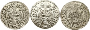 Livonia Swedish Poltorak 1648 Riga Lot of 3 coins