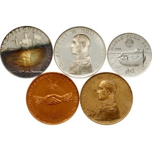 Malta Order 2 Tarì - 2 Pounds 1968-1981 Lot of 5 coins