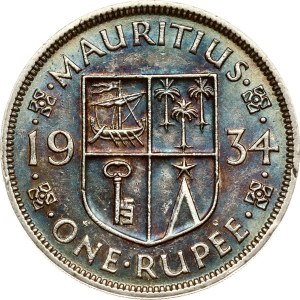Mauritius Rupee 1934