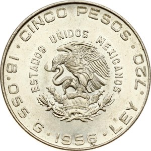 Mexico 5 Pesos 1956 Mo