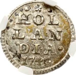 Netherlands Holland Stuiver 1740 NGC AU 58 TOP POP