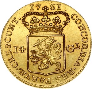 Netherlands Holland 14 Gulden 1761