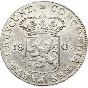 Netherlands Batavian Republic Utrecht Silver Ducat 1802