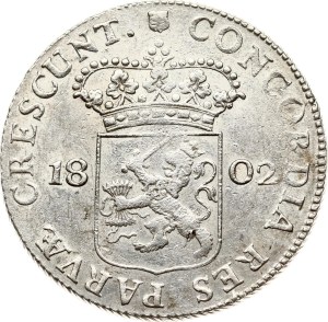 Netherlands Batavian Republic Utrecht Silver Ducat 1802
