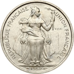 New Caledonia 5 Francs 1952 Essai