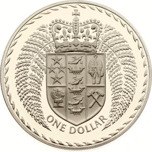 New Zealand Dollar 1975 Shield of Arms