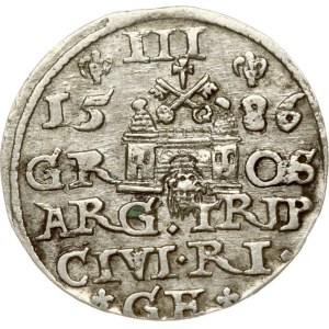Poland Trojak 1586 Riga