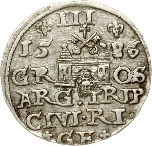 Poland Trojak 1586 Riga