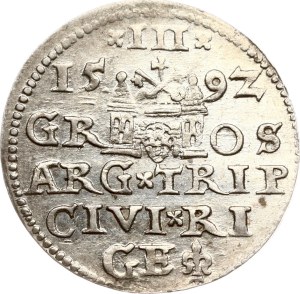 Poland Trojak 1592 Riga