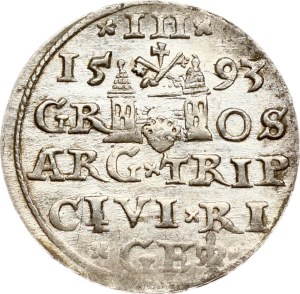 Poland Trojak 1593 Riga