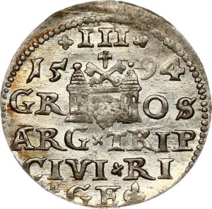 Poland Trojak 1594 Riga
