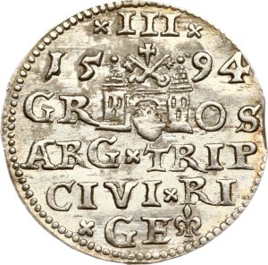 Poland Trojak 1594 Riga