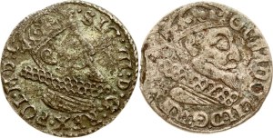 Poland Trojak 1623 Krakow & Trojak 1632 Elblag (R) Lot of 2 coins