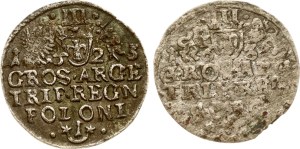Poland Trojak 1623 Krakow & Trojak 1632 Elblag (R) Lot of 2 coins