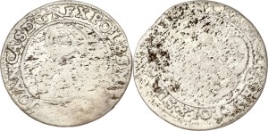 Poland Szostak 1664 & 1667 TLB Lot of 2 coins