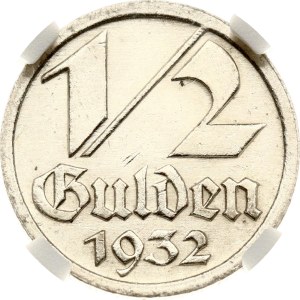 Poland Danzig 1/2 Gulden 1932 NGC MS 62