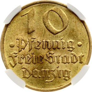Poland Danzig 10 Pfennig 1932 NGC MS 63