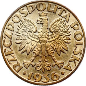 Poland 5 Zlotych 1936 Gdynia Seaport