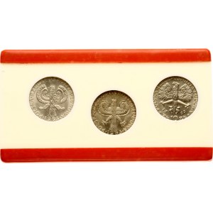 Poland 10 Zlotych 1965 Commemorative issue Lot of 3 coins