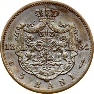 Romania 5 Bani 1884 B