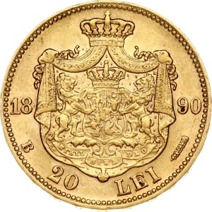 Romania 20 Lei 1890 B