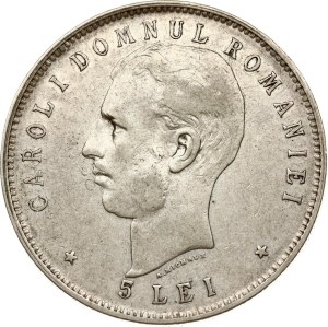Romania 5 Lei 1906 Anniversary of the Reign