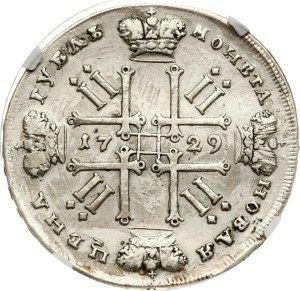 Russia Rouble 1729 NGC XF DETAILS