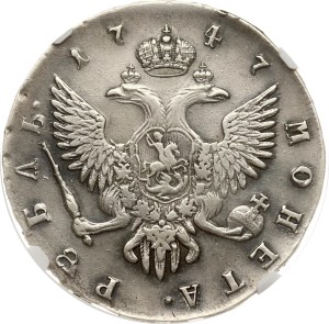 Russia Rouble 1747 СПБ NGC XF DETAILS