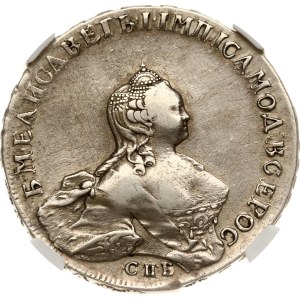 Russia Rouble 1754 СПБ-IМ 'Portrait by Benjamin Scott' NGC XF DETAILS