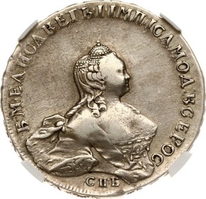 Russia Rouble 1754 СПБ-IМ 'Portrait by Benjamin Scott' NGC XF DETAILS
