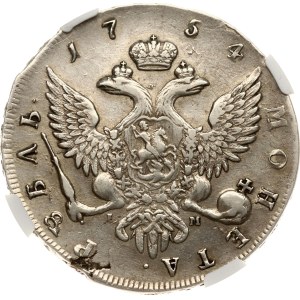 Russia Rouble 1754 СПБ-IМ 'Portrait by Benjamin Scott' NGC XF DETAILS