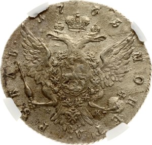 Russia Rouble 1763 СПБ-НК NGC AU DETAILS