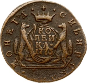 Russia Siberian Kopeck 1773 КМ