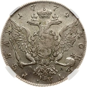 Russia Rouble 1774 СПБ-ФЛ NGC VF 35