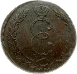 Russia Siberian 10 Kopecks 1776 КМ NGC AU DETAILS