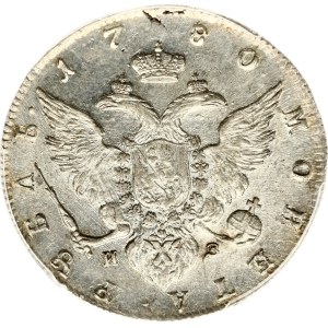 Russia Rouble 1780 СПБ-ИЗ PCGS AU 58