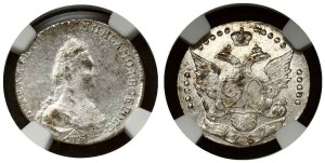 Russia 20 Kopecks 1787 СПБ NGC MS 60