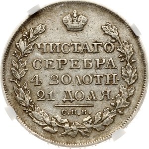Russia Rouble 1820 СПБ-ПД NGC AU DETAILS