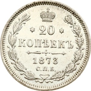 Russia 20 Kopecks 1873 СПБ-НІ