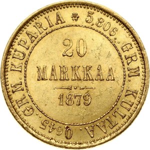 Russia for Finland 20 Markkaa 1879 S
