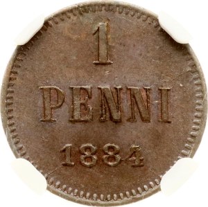 Russia For Finland 1 Penni 1884 (R1) NGC MS 63 BN