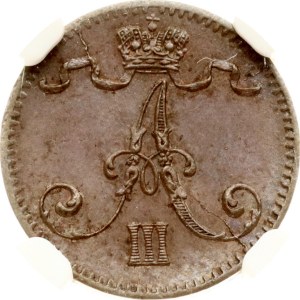 Russia For Finland 1 Penni 1884 (R1) NGC MS 63 BN