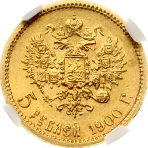 Russia 5 Roubles 1900 ФЗ NGC MS 62